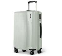 Lugg 24Inch Vacay Suitcase Abs Luggage With Tsa Indent Lock, 66.5 X 44 X 25.5Cm, 60L, Sage Green