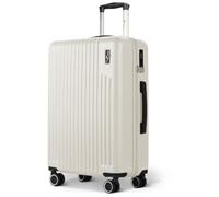 LUGG 24inch Vacay Suitcase ABS Luggage with TSA Indent Lock, Aluminium Trolley Handle, 360° Spinner Wheels, Water-Resistant & Durable Material - Airline Compatible (66.5 x 25.5 x 44cm)