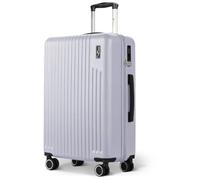 LUGG 24inch Vacay Suitcase ABS Luggage with TSA Indent Lock, Aluminium Trolley Handle, 360° Spinner Wheels, Water-Resistant & Durable Material - Airline Compatible (66.5 x 25.5 x 44cm)