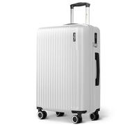 LUGG 24inch Vacay Suitcase ABS Luggage with TSA Indent Lock, Aluminium Trolley Handle, 360° Spinner Wheels, Water-Resistant & Durable Material - Airline Compatible (65 x 25 x 44cm)
