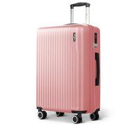 LUGG 24inch Vacay Suitcase ABS Luggage with TSA Indent Lock, Aluminium Trolley Handle, 360° Spinner Wheels, Water-Resistant & Durable Material - Airline Compatible (65 x 25 x 44cm)