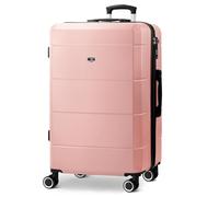 Lugg Jetset 28 Inch Large Suitcase Lightweight Hard Shell Luggage, 75 X 49 X 29Cm, 89L, Rose Gold