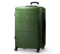 Lugg Jetset 28 Inch Large Suitcase Lightweight Hard Shell Luggage, 75 X 49 X 29Cm, 89L, Army Green