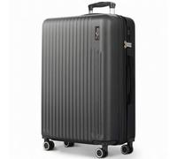 LUGG Vacay 32 Inch Checked Suitcase, TSA Indent Lock, 360° Spinner Wheels | ABS hard shell, push-button telescopic aluminium handle, water-resistant, lightweight & durable, 86x31x58cm, 1 year warranty