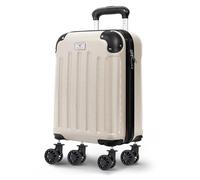 LUGG 40cm Skywander Lightweight Underseat Cabin Bag - Ryanair & EasyJet Approved Carry-On Suitcase, Durable ABS Hard Shell, Smooth Double Spinner Wheels, Water-Resistant & Compact Luggage (40x30x20cm)