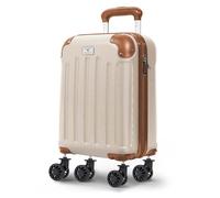 LUGG 40cm Skywander Lightweight Underseat Cabin Bag - Ryanair & EasyJet Approved Carry-On Suitcase, Durable ABS Hard Shell, Smooth Double Spinner Wheels, Water-Resistant & Compact Luggage (40x30x20cm)