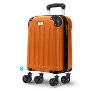 Lugg 40Cm Skywander Lightweight Underseat Spinner Wheels Cabin Bag, Abs Hard Shell, 40X30X20Cm, Orange