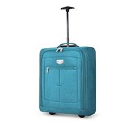 LUGG Cabin Size Lightweight Luggage - Durable 600D Polyester Snowflake Push Up Trolley - Solid Wheels - Easyjet, Ryanair, British Airways - Airway Locker (55x40x20cm)