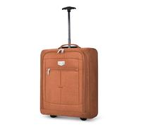 LUGG Cabin Size Lightweight Luggage - Durable 600D Polyester Snowflake Push Up Trolley - Solid Wheels - Easyjet, Ryanair, British Airways - Airway Locker (55x40x20cm)
