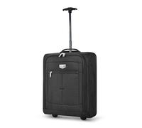 LUGG Cabin Size Lightweight Luggage - Durable 600D Polyester Snowflake Push Up Trolley - Solid Wheels - Easyjet, Ryanair, British Airways - Airway Locker (45x36x20cm)