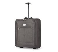 Lugg Cabin Sized Lightweight Travel Bag With Wheels - Mars (56X45X25Cm) In Grey Grey