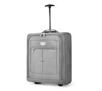 Lugg Cabin Sized Lightweight Travel Bag with Wheels - Mars (56x45x25cm) in Grey | Size: 56 x 45 x 25 cm Lugg Grey 56 x 45 x 25 cm