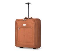 Lugg Cabin Sized Lightweight Travel Bag with Wheels - Mars (56x45x25cm) in Orange | Size: 56 x 45 x 25 cm Lugg Orange 56 x 45 x 25 cm
