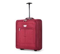 Lugg Cabin Sized Lightweight Travel Bag with Wheels - Mars (56x45x25cm) in Red | Size: 56 x 45 x 25 cm Lugg Red 56 x 45 x 25 cm
