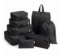 Lugg Compression Packing Cubes for Suitcases Lightweight 290D Polyester 8Pcs Set