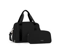 LUGG Duffle & Toiletry Bag Set - Waterproof Travel Bags for Men & Women - Lightweight, Durable 230D Twill Fabric - Fits EasyJet Cabin Size - Expandable Design - Stylish & Spacious Storage- Black