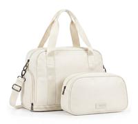 Lugg Duffle & Toiletry Bag Set - Waterproof, Fits Easyjet Cabin Size In Ivory Ivory