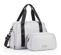Lugg Duffle & Toiletry Bag Set - Waterproof, Fits Easyjet Cabin Size In Silver Silver