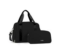 LUGG Duffle & Toiletry Bag Set - Waterproof Travel Bags for Men & Women - Lightweight, Durable 230D Twill Fabric - Fits EasyJet Cabin Size - Expandable Design - Stylish & Spacious Storage- Black