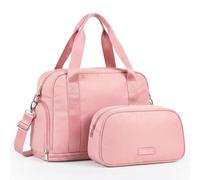Lugg Duffle & Toiletry Bag Set - Waterproof, Fits Easyjet Cabin Size In Rose Gold Rose Gold
