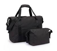 LUGG Travel Duffle & Toiletry Bag Set - 900D Waterproof PVC Holdall with Detachable Shoulder Strap, Spacious Weekend Gym Bag & Matching Wash Bag, Lightweight Durable Travel Bag for Men & Women