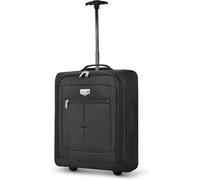 LUGG Cabin Size Lightweight Luggage - Durable 600D Polyester Snowflake Push Up Trolley - Solid Wheels - Easyjet, Ryanair, British Airways - Airway Locker (45x36x20cm)