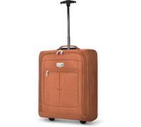 LUGG EasyJet 45x36x20 Carry-On Suitcase, Underseat Cabin Bag, Lightweight Hand Luggage 1.4kg 33L, Push-Up Trolley, Orange