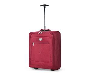 Lugg Easyjet 45X36X20 Carry-On Suitcase Underseat Cabin Bag Lightweight Hand Luggage 1.4Kg 33L, Red