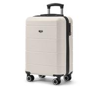 LUGG 20-Inch Jetset Lightweight Cabin Suitcase, ABS Hard Shell, Water-Resistant Carry-On Luggage, TSA-Approved Lock, 4 Spinner Wheels, 3-Step Telescopic Handle, EasyJet Overhead, 55 x 35 x 23 cm