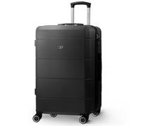 Lugg Jetset 24Inch Lightweight Travel Carry On Suitcase, Abs, Water Resistant, Black