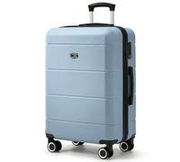 LUGG 24 Inch Jetset Suitcase Hard Shell Case 4 Wheel Travel Bag Lightweight ABS Material with TSA Lock Approved for Travel with easyJet, British Airways, RyanAir, Virgin Atlantic (65x44x25.5cm)