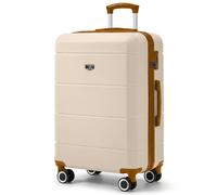 LUGG 24 Inch Jetset Suitcase Hard Shell Case 4 Wheel Travel Bag Lightweight ABS Material with TSA Lock Approved for Travel with easyJet, British Airways, RyanAir, Virgin Atlantic (65x44x25.5cm)