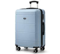 LUGG 24 Inch Jetset Suitcase Hard Shell Case, 4 Wheel Travel Bag, Lightweight ABS Material with TSA Lock, Approved for easyJet, British Airways, RyanAir & Virgin Atlantic, 65x44x25.5cm,1 Year Warranty