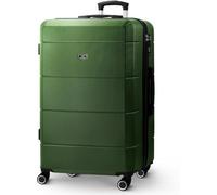 Lugg Jetset 28 Inch Large Suitcase Lightweight Hard Shell Luggage, 75 X 49 X 29Cm, 89L, Army Green