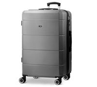 Lugg Jetset 28 Inch Large Suitcase Lightweight Hard Shell Luggage, 75 X 49 X 29Cm, 89L, Gunmetal