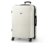 LUGG 28 Inch Jetset Suitcase Hard Shell Case 4 Wheel Travel bag Lightweight ABS Material with TSA Lock Approved for Travel with easyJet, British Airways, RyanAir, Virgin Atlantic, Emirates(75x49x29cm)