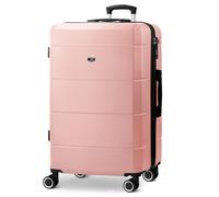 LUGG Jetset 28 Inch Large Suitcase Lightweight Hard Shell Luggage with TSA Lock Water-Resistant & ABS Spinner Suitcase, Rose Gold