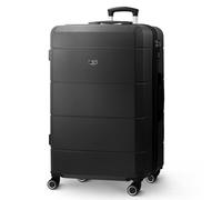 Lugg Jetset 28" Large Suitcase- 75 x 49 x 29cm, 360° Wheels, TSA Lock in Black | Size: 75 x 49 x 29 cm Lugg Black 75 x 49 x 29 cm