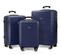 LUGG Jetset 3 Piece Suitcase Set, 20/24/28 Inch Lightweight ABS Hard Shell Luggage, TSA Locks, 4 Spinner Wheels, Telescopic Handles, Water-Resistant Travel Cases for Cabin & Checked Baggage