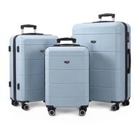 Lugg Jetset 3 Piece Suitcases, Set 20/24/28 Inch - Abs Hard Shell, Tsa Lock In Light Blue Light Blue