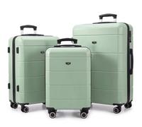 Lugg Jetset 3 Piece Suitcases, Set 20/24/28 Inch - Abs Hard Shell, Tsa Lock In Light Green Light Green