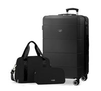 Lugg Jetset 3-Piece Travel Set - 75×49×29 cm Hard Shell Large Check-in Suitcase + Duffel Bag + Toiletry Bag