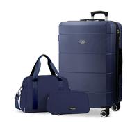Lugg Jetset 3-Piece Travel Set 28Inch Suitcase, Duffel Bag & Toiletry Bag, Midnight Blue