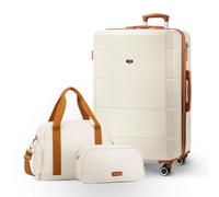 Lugg Jetset 3-Piece Travel Set - EasyJet 86x58x31 cm Underseat Hard Shell Cabin Suitcase, Duffel Bag and Toiletry Bag for Lightweight Airline Hand Luggage Travel