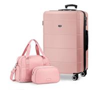 Lugg Jetset 3-Piece Travel Set - EasyJet 86x58x31 cm Underseat Hard Shell Cabin Suitcase, Duffel Bag and Toiletry Bag for Lightweight Airline Hand Luggage Travel
