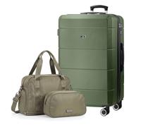 Lugg Jetset 3-Piece Travel Set - EasyJet 86x58x31 cm Underseat Hard Shell Cabin Suitcase, Duffel Bag and Toiletry Bag for Lightweight Airline Hand Luggage Travel