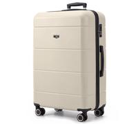 Lugg Jetset 32” Large Abs Spinner Suitcase With Tsa Lock (86X58X31Cm) In Stone Stone