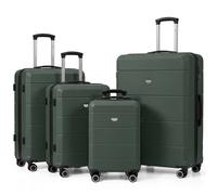LUGG Jetset 4 Piece Suitcase Set, 20/24/28/32 Inch Lightweight ABS Hard Shell Luggage, TSA Locks, 4 Spinner Wheels, Telescopic Handles, Water-Resistant Travel Cases for Cabin & Checked Baggage
