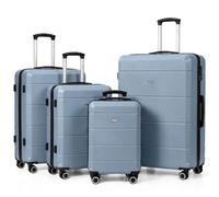LUGG Jetset 4 Piece Suitcase Set, 20/24/28/32 Inch Lightweight ABS Hard Shell Luggage, TSA Locks, 4 Spinner Wheels, Telescopic Handles, Water-Resistant Travel Cases for Cabin & Checked Baggage
