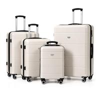 LUGG Jetset 4 Piece Suitcase Set, 20/24/28/32 Inch Lightweight ABS Hard Shell Luggage, TSA Locks, 4 Spinner Wheels, Telescopic Handles, Water-Resistant Travel Cases for Cabin & Checked Baggage